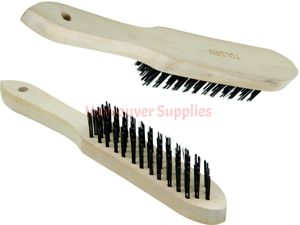 2pcs Heavy Duty 5 Rows Metal Wire Brush Rust Paint Scraper